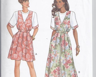 Butterick 6134 Sewing Pattern from 1992. Misses Top and Culotte Dress Bust 30 1/2-32 1/2 UNCUT