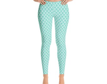 Mermaid Scale Leggings, Mermaid Leggings, Mermaids, Mermaid Pants, Mermaid Gift, Yoga Pants, Leggings, Girls Leggings, Women Leggings