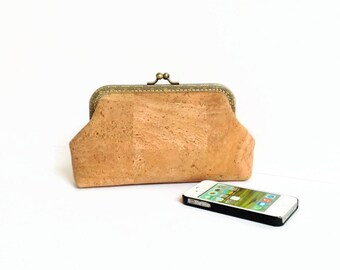 Cork Clutch - Eco Friendly Purse - Gift for Her - Cork Wallet