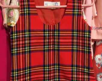 Plaid Jumper Dress 2/3T