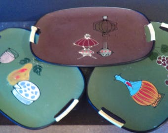 Vintage Serving Trays set of 3
