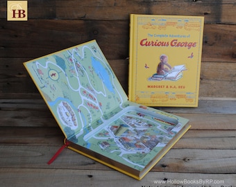 Hollow Book Safe - Curious George - Leather Bound