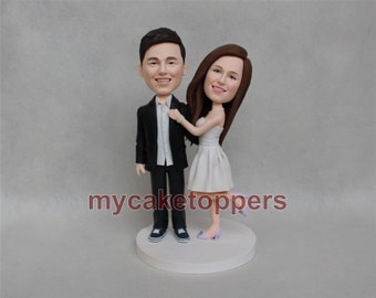 Custom wedding cake topper, Bride and groom cake topper, personalized cake topper, Mr and Mrs cake topper, custom cake topper