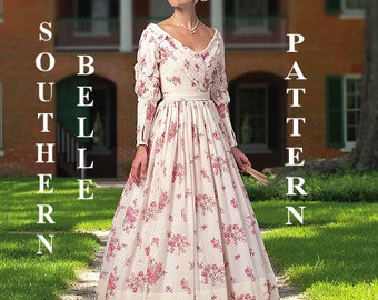 Southern Belle Costume Pattern -Historical 1860's - Butterick B5832 - Civil War Misses Costumes -Sizes: 6 - 14 or 14 - 22