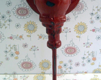 Faucet Spigot Cast Iron Industrial Wall Hook Red Shabby Elegance Man Cave Nautical Leash Jewelry Coat Hat Keys Bathroom Key Towel Hook