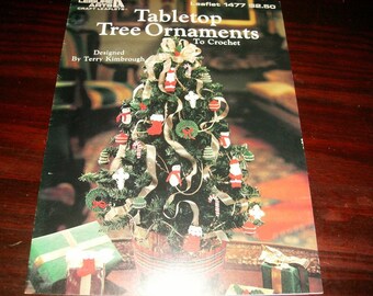 Thread Crochet Pattern Tabletop Tree Ornaments Leisure Arts 1477 Pattern Leaflet Terry Kimbrough