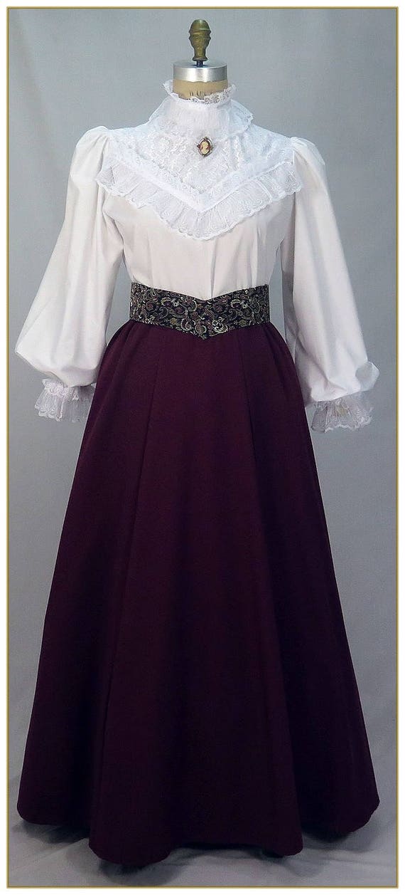 purple victorian skirt