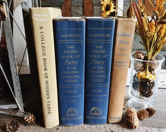 Old Books - 1950’s Poetry & Verse FREE SHIPPING