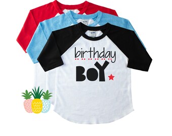 Boys Birthday Shirt - Birthday Boy Shirt - Birthday Party Shirt - Birthday TShirt - Birthday Raglan Tee - Bday Raglan T-Shirt