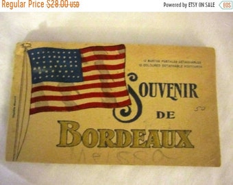 SALE Vintage French Post Card Booklet