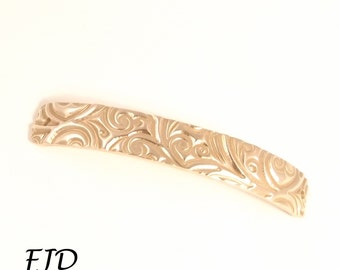 Hand Stamped Curved Bracelet Bar