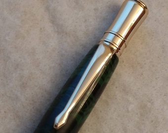 NEW! EXECUTIVE PEN Green with black swirls