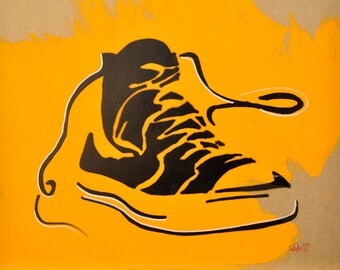Acrylic painting on wood "ESTUDIO VIII"