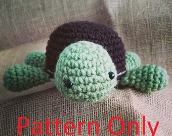 Crochet Turtle Amigurumi PATTERN