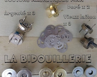 MAGNET, X 8 SETS, magnetic snaps 14 mm, 14mm silver metal magnetic clasp, bronze, gold