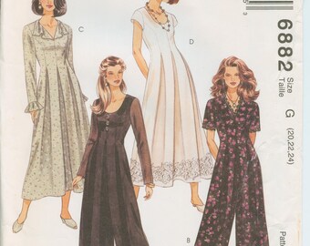 McCall's Misses Jumpsuit and Dress Pattern 6882 (size 6, 8, 10)