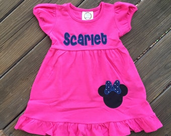 Minnie Mouse Applique Dress
