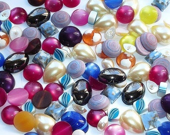 4 oz. Assorted Vintage Cabochons