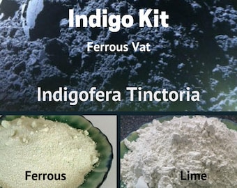 Indigo Kit Ferrous Vat Indigofera Tinctoria - Natural Dyes -