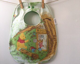 Winnie the Pooh Baby Gift - Vintage Winnie the Pooh Baby Bib - Winnie the Pooh Baby Shower Gift - Vintage Pooh Bear Baby Gift - Oversize Bib