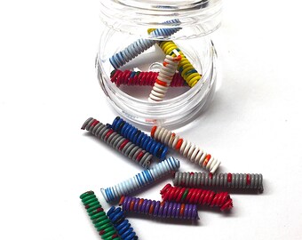 DIY Snap Jewelry - 1 dozen Telephone Wire Coils, Make DIY Snaps with Apoxie Sculpt