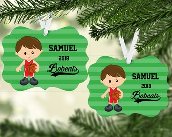 Personalized Basketball Ornament/kid's basketball/personalized/keepsake ornament/Christmas Ornament/Basketball team/Basketball player/gift