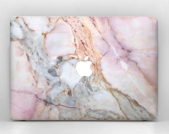 MacBook Marble Case Pink Gold Mac 12 13 15 11 in Pro Retina Air skin decal A1466 A1706 A1707 A1502 2016 2017 2015 2012 A1398 A1534 keyboard