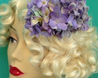 Belle's Purple Hydrangea Side Comb