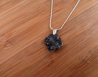 Sikhote-Alin Iron Meteorite Sterling Silver Pendant