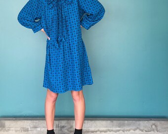 90s Grunge Blue Vintage Babydoll Dress, Grunge Babydoll, 90s Mini Dress, Vintage Babydoll, 90s Grunge Dress, Medium, TaraLynEvansStudio