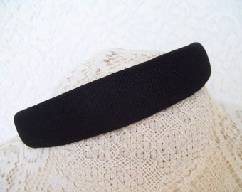 black COTTON headband plain