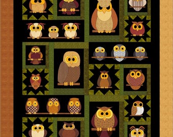 Whoo Knows? applique pattern