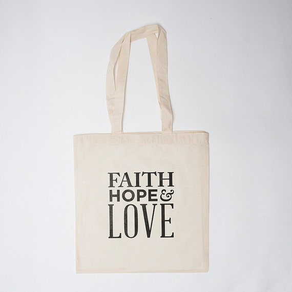 Faith Hope Love Bag 10Wedding Welcome Bag 10 Canvas