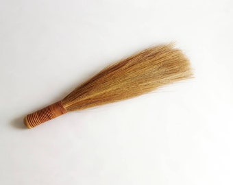 Vintage Whisk Brush Wrapped Handled Long Brush