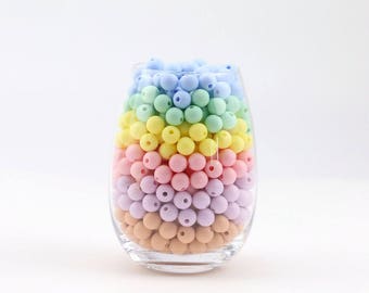 Silicone Bead Wholesale 100 pc 12 mm Bulk Mix Ball Lot Round Colors Ball Teething Set for You, Sister Mother Safe Food Grade Nursing Chewing