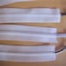 ELASTIC 1-1/2 White DRAWSTRING 5 yds. Waistband Elastic BLACK Drawcord