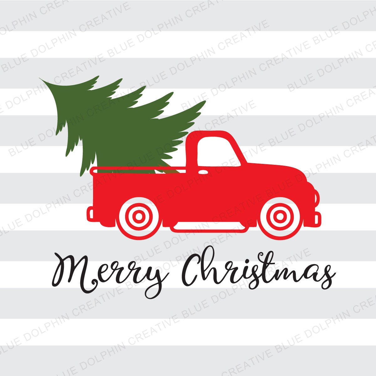 Vintage Truck Christmas tree delivery SVG dxf png pdf jpg ai