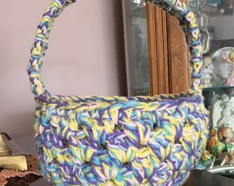 Easter Basket (Hand Crocheted)