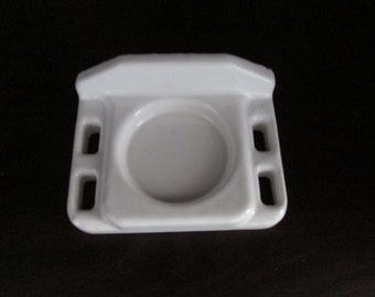 Vintage Porte verre et brosse à dent en porcelaine