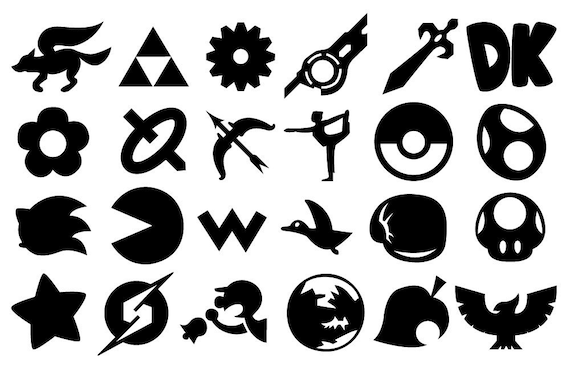 Items similar to Super Smash Bros Icons Decals on Etsy