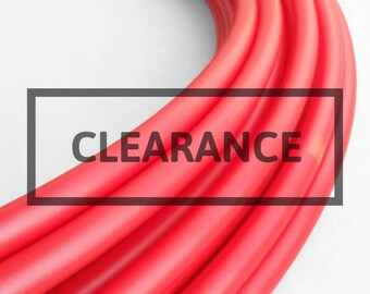 Ferrari Red 3/4 Polypro Hula Hoop// Customizable//Super Light Weight//Trick Hoop//Dance Hoop