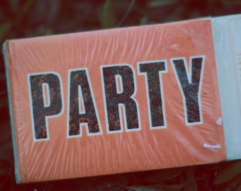 Vintage 1980s Party Invitations and envelopes -- set of 8