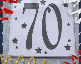 70th birthday card
