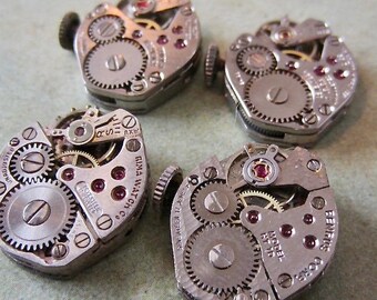 Steampunk watch parts - Vintage Antique Watch movements Steampunk - Scrapbooking L277