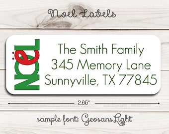 Noel Return Address Labels