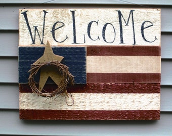 Primitive American Flag