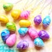 Easter Egg Necklace,Easter jewelry,Easter gift for women,Easter gift for teen girls,Purple pink blue green Easter eggs,Bird egg necklace