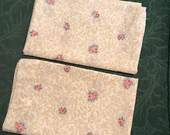 Two Vintage 1980's Haywin Floral Pillowcases