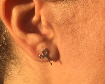Rhythmic gymnastics earrings, gymnastics jewelry, personalized gift for gymnasts