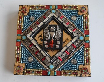 Crowning Virtue Mixed Media Mosaic